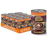Vista 13 de Amy's Frijoles refritos orgánicos enlatados, frijoles tradicionales ligeros en sodio, veganos sin gluten y vegetarianos, 15.4 onzas (paquete de 12)