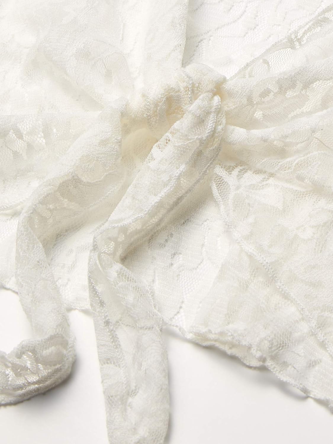 Star Vixen Women's Plus-Size 3/4 Sleeve Stretch Lace Tiefront Shrug Sweater at  Women’s Clothing store