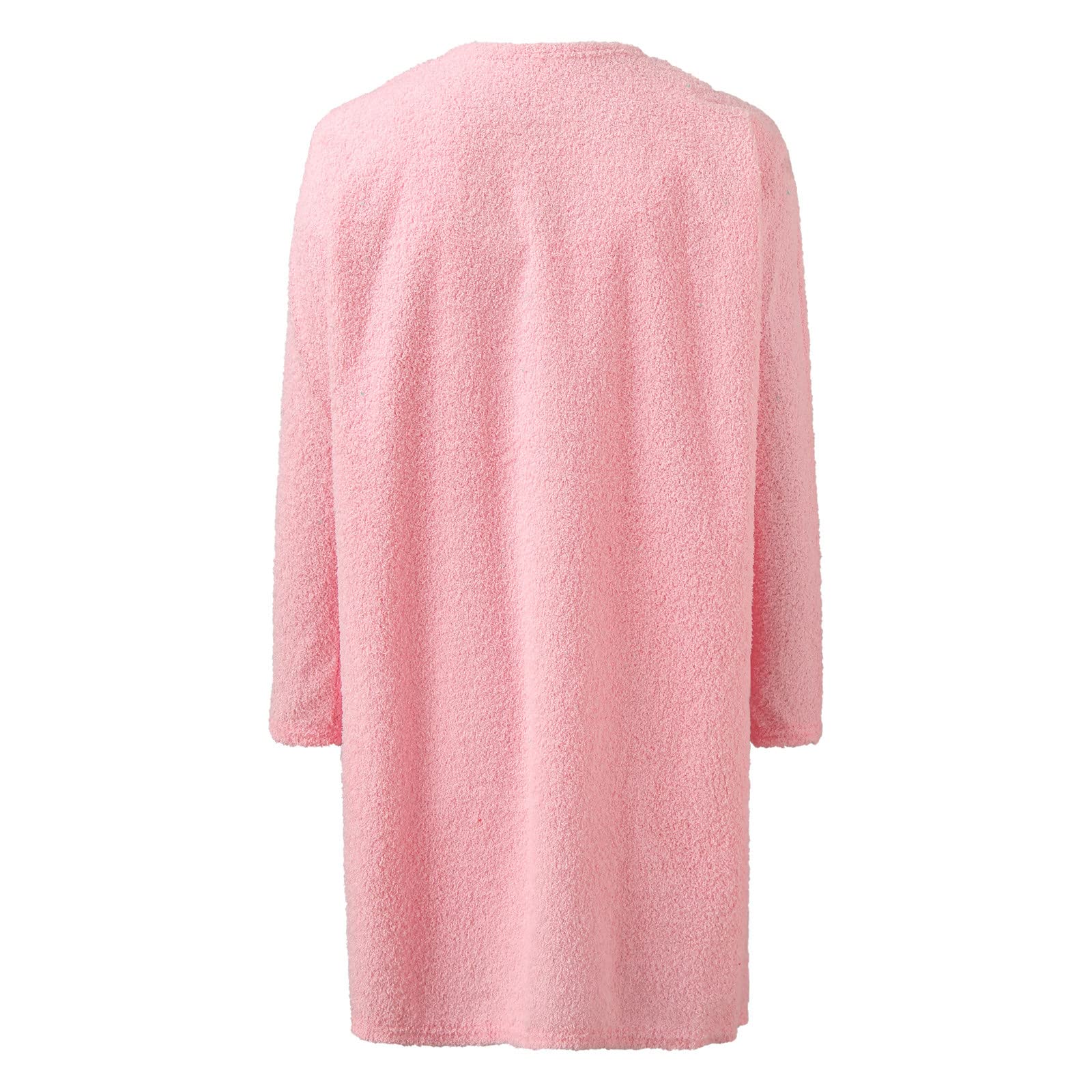 Tuta da donna in pile, calda, con vestito, soffice, 2 pezzi, elegante, con cappotto, per la casa, da donna, set da due pezzi, con abiti