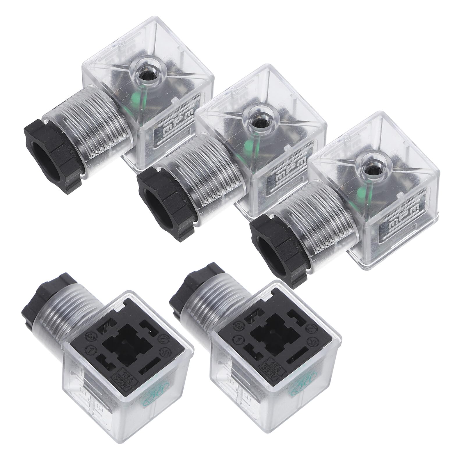 Conector de válvula solenoide para mantenimiento de sistemas eléctricos industriales de fábrica