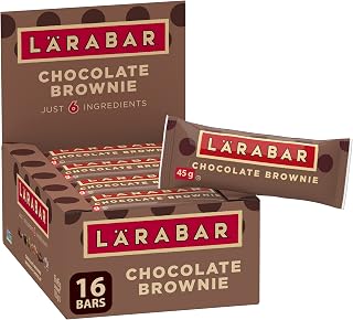 Larabar Gluten Free Chocolate Brownie Fruit and Nut Energy Bar, 16-Count, 720 Gram