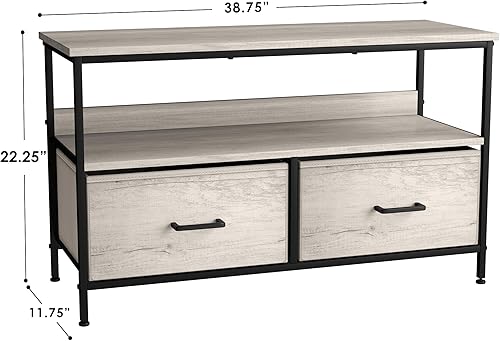 Miniatura 3 de Sorbus TV Stand Dresser with 2 Drawers - Television Riser Chest with Storage - Bedroom, Living Room, Closet, & Dorm Furniture