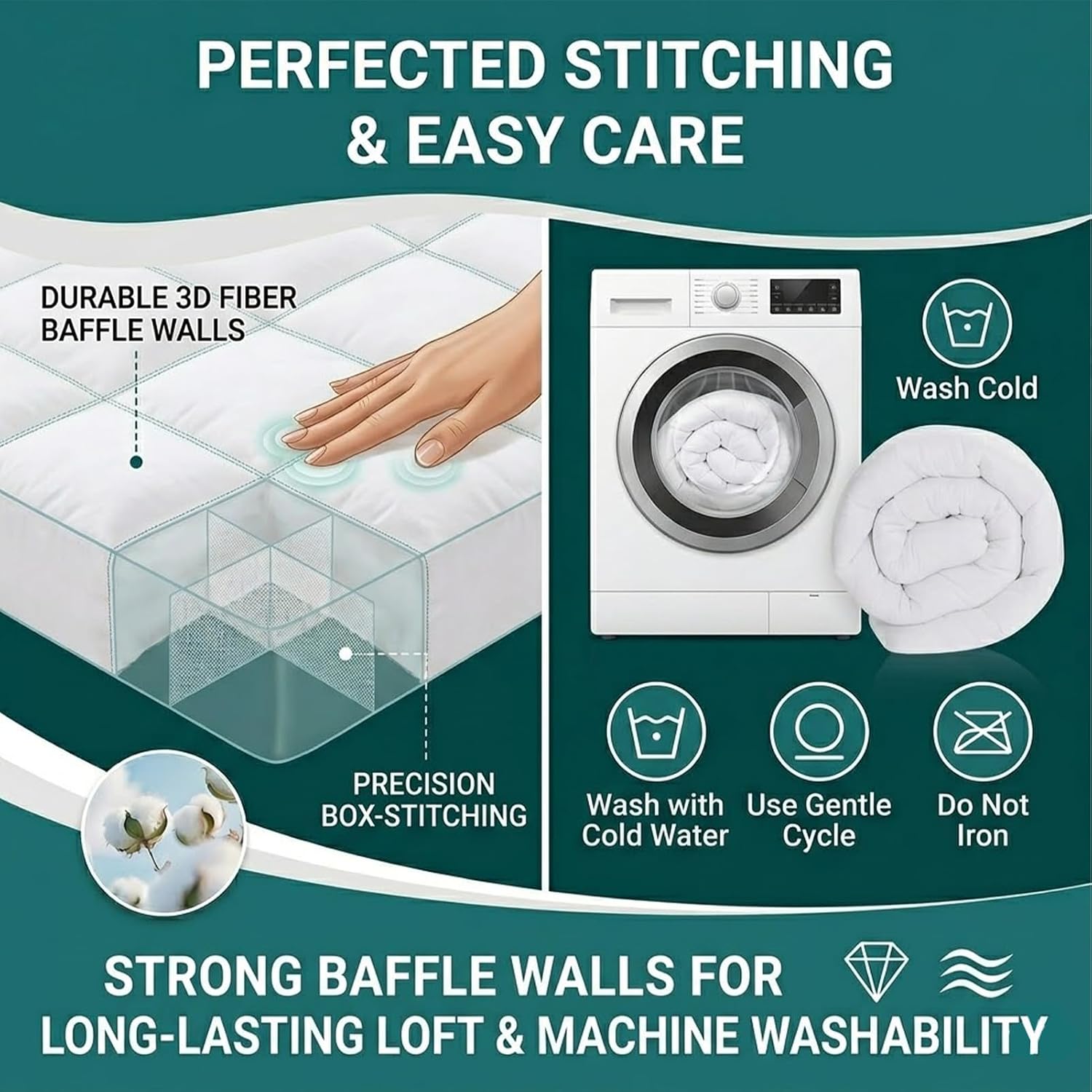 Premium Quilted 1000GSM Luxury Extra Thick Mattress Topper - Breathable & Fluffy Soft, Luxury Hotel-Quality Quilted Mattress Topper w/ 8-21" Deep Pocket, Wake up Pain-Free & Sleep Better (King)