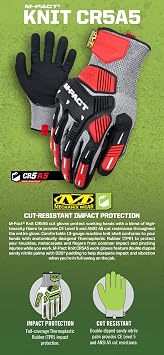 Mechanix Wear: M-Pact Knit CR5A5 Work Gloves (Medium, Grey/Black)