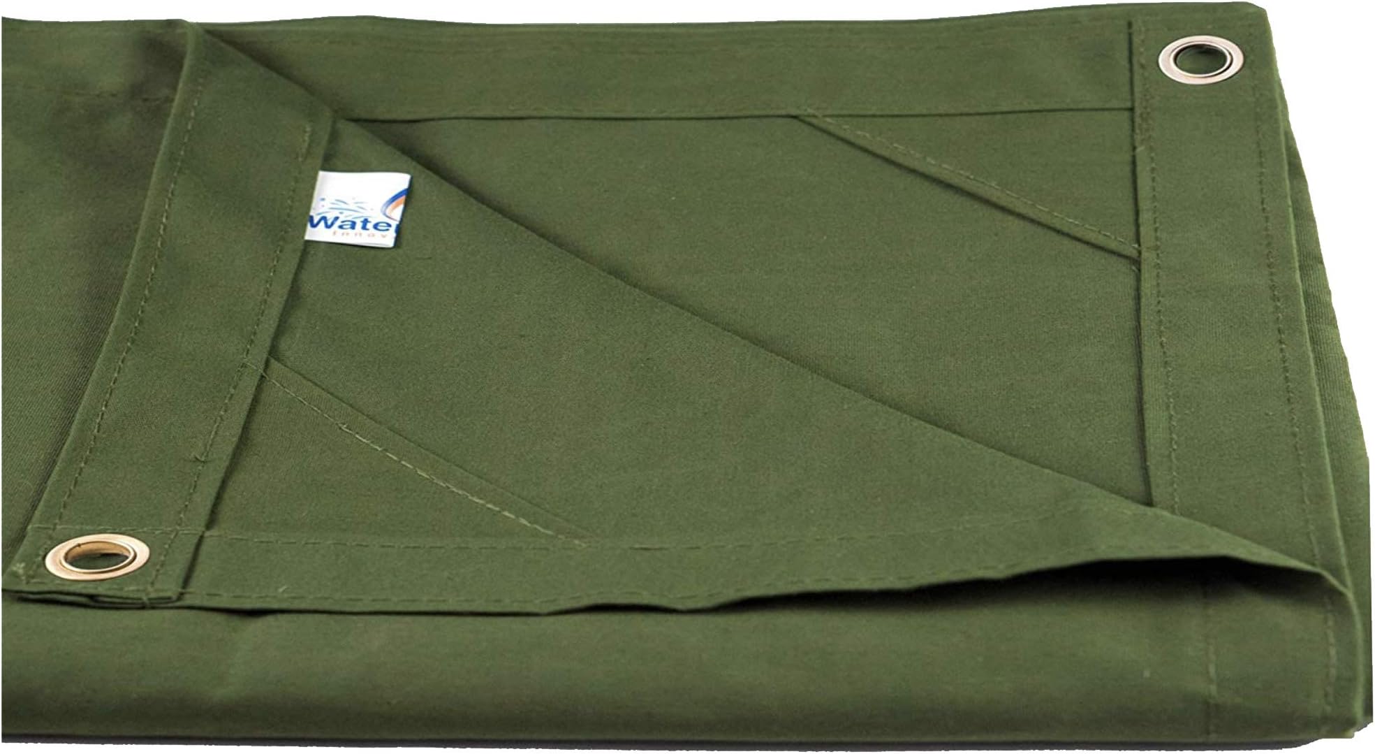 Watershed Innovations HydraTarp Canvas 12 Ft. X 16 Ft. Olive Drab Tarp - 10oz Weight