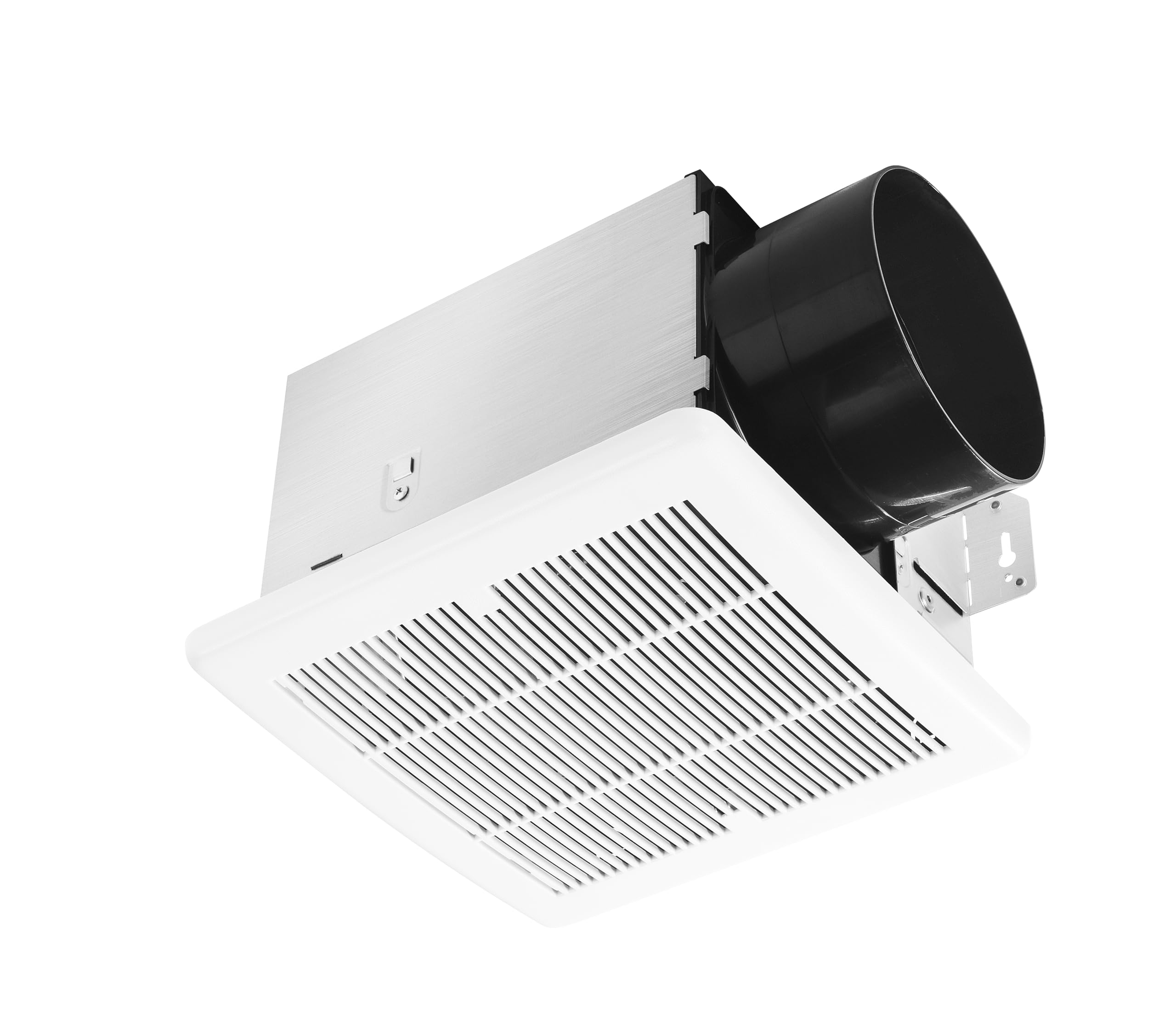 Photo 1 of Tech Drive Bathroom Fan - 160 CFM, 1.0 Sone, No Attic Access Needed, 6-Inch Duct Very Quiet Ventilation Exhaust Fan with Humidity Sensor, Easy to Install Ceiling Mounted, White