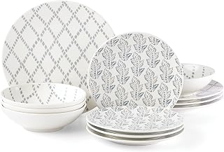 Lenox 890112 - Juego de 12 piezas de Chambray, color azul