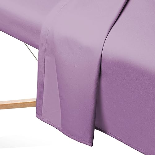 Miniatura 4 de Saloniture Juego de 3 piezas de sábanas de microfibra para mesa de masaje - Cubierta premium para camilla facial - Incluye sábanas planas y