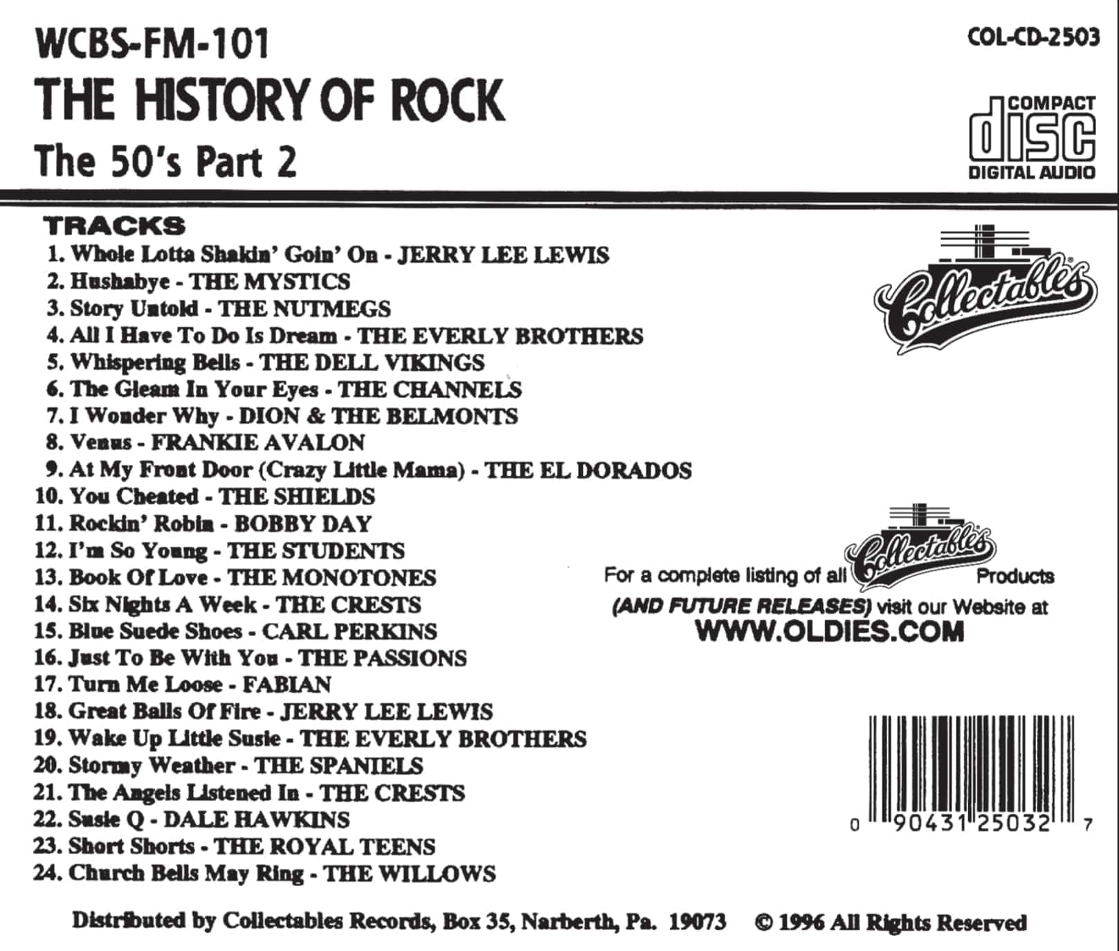 Vol. 2-50's-History Of Rock