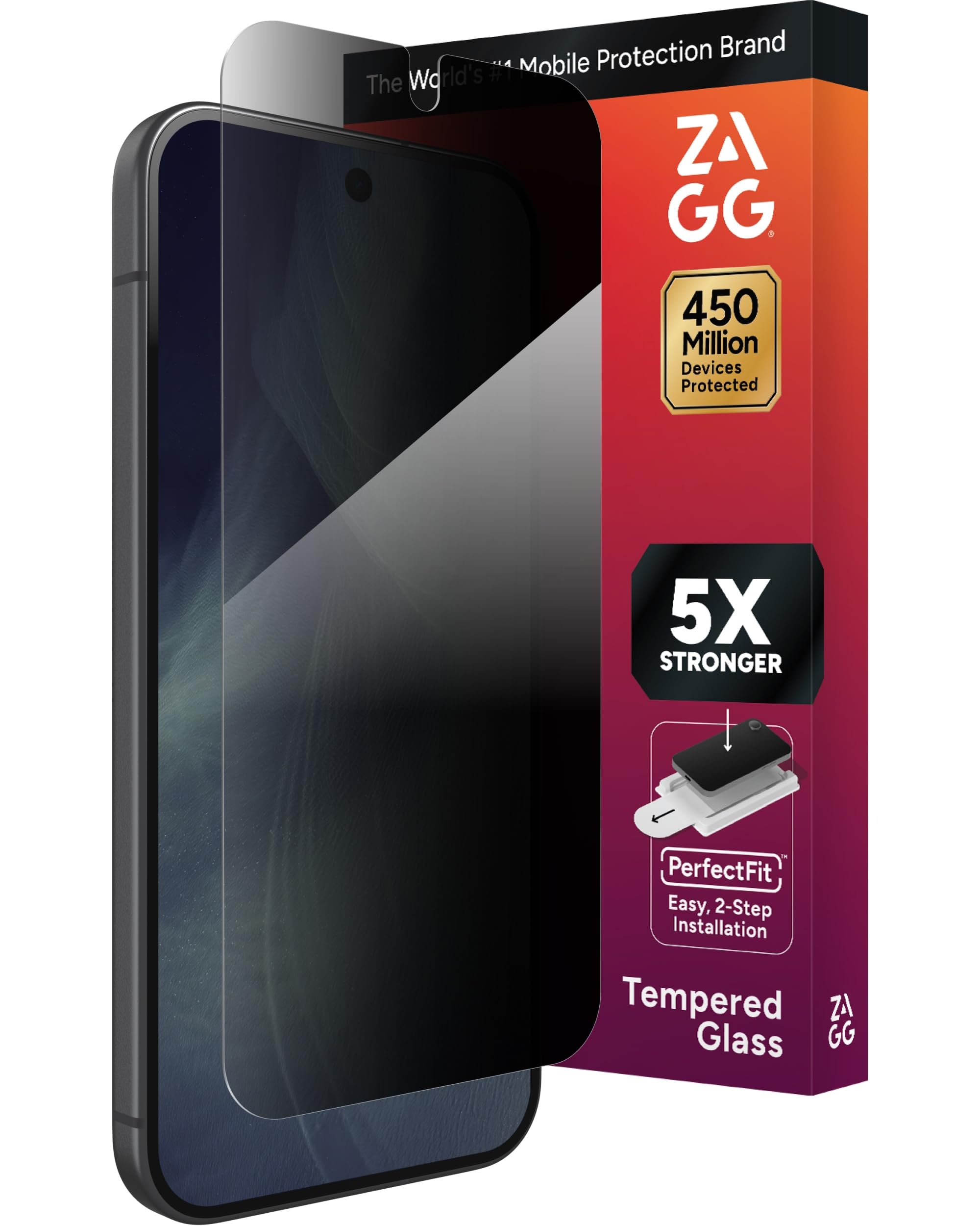 ZAGG Glass Elite Privacy - Pellicola protettiva per Google Pixel 11 / Pixel | InvisibleShield, protezione dagli urti in vetro temperato, filtro privacy a 2 vie, anti-impronte, facile installazione