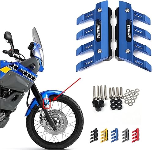 Miniatura 3 de Guardabarros de motocicleta, protector de horquilla delantera, guardabarros delantero, deslizador anticaída adecuado para Yamaha XT660Z XT660R Tenere