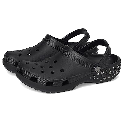 Crocs Classic Studded Clog Clog Shoes Black