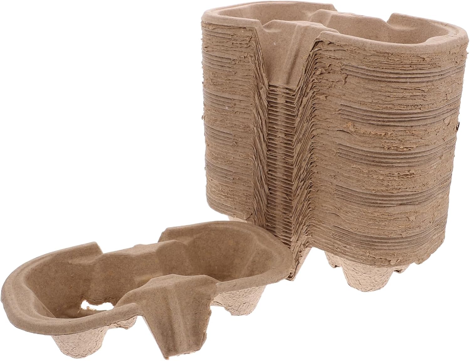 50pcs Takeout Cup Holder Beverage Tray for of Drinks for Shops Restaurants and Family Gatherings Prevents Spills and Shaking