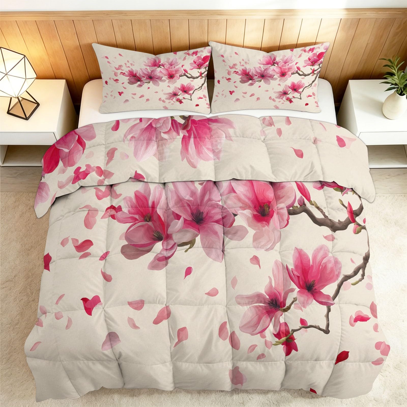 Edredón nórdico estampado 180x220cm hipoalergénico con fundas de almohada