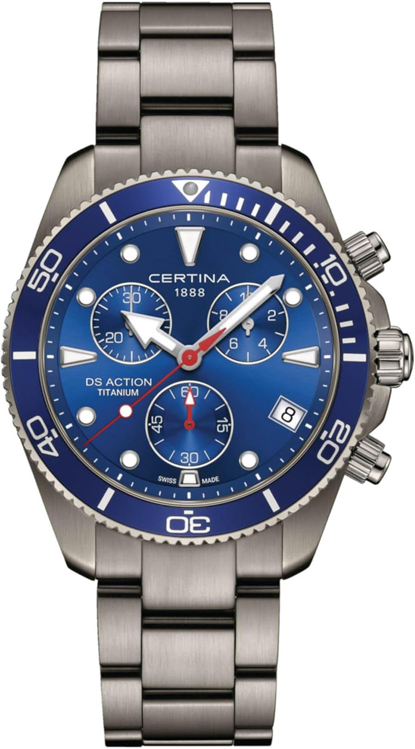 Certina, Mens DS Action Chrono, Quartz, PRECIDRIVE, 42mm,