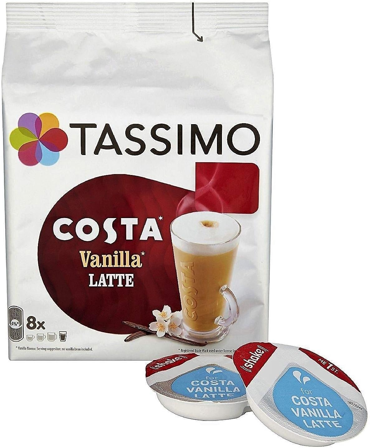 TASSIMO Costa Vanilla Latte Limited Edition 16 discs, 8 servings