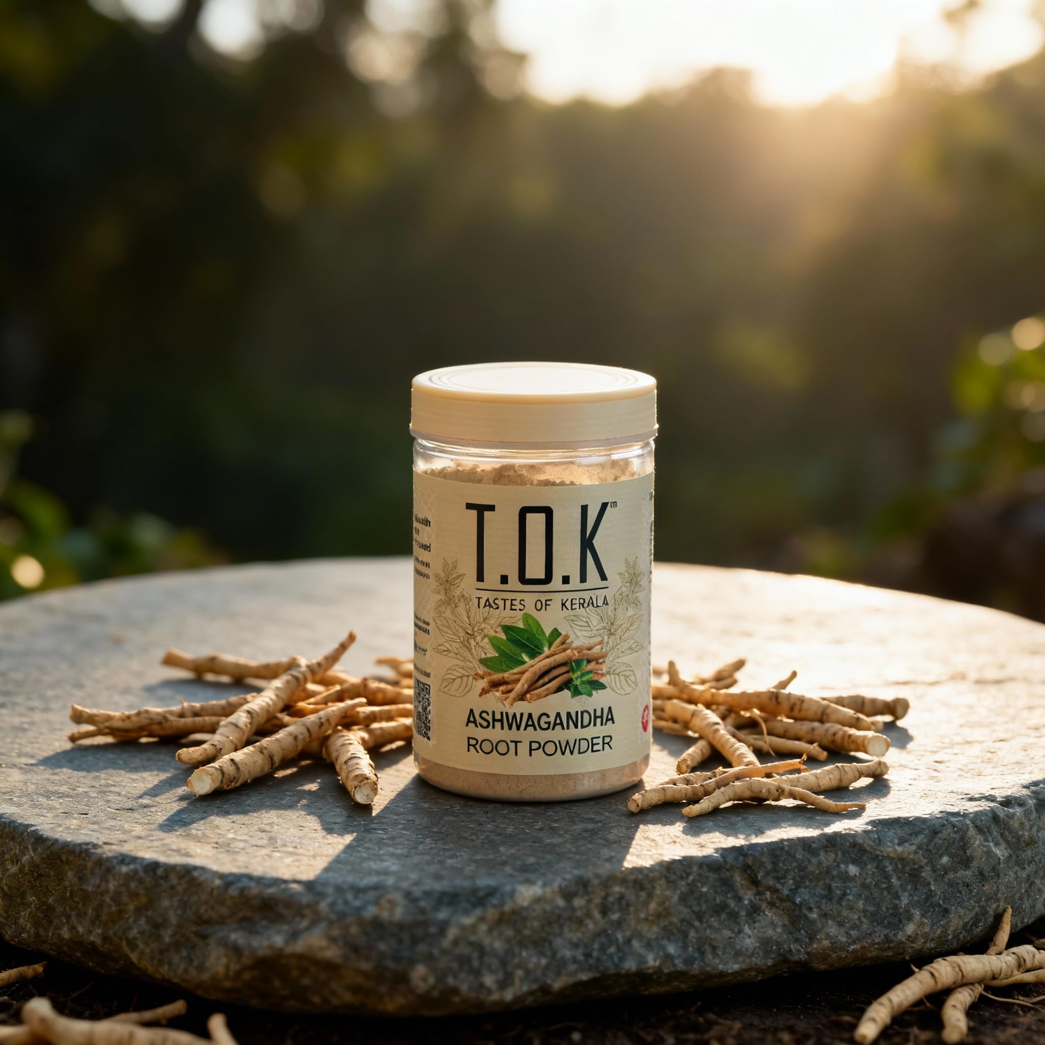 T.O.K Tastes of Kerala Ashwagandha Root Powder 150g | 100% Natural & Vegan Herbal Supplement | Fine Micro-Ground Root | Traditional Ayurvedic Ingredient for Energy & Wellness | Additive-Free — Amazon image 3