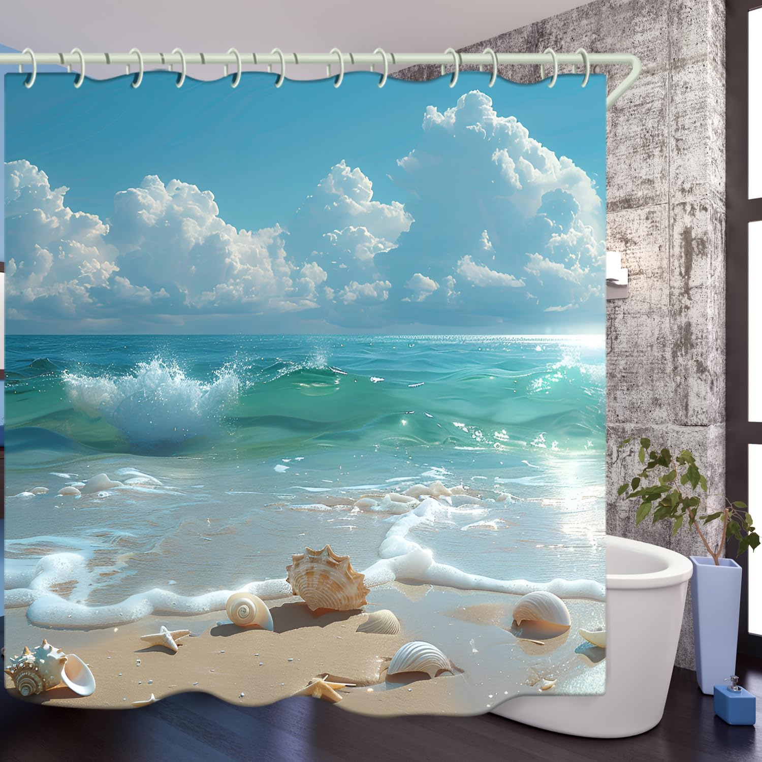 WODEJIAFANG Polyester Bath Blind Set Hooks & Liners in Bath Room Shower Curtains Sets for Bathroom Accessories,African Girls 3D Printed Beautiful Wide Fabric Toilet Curtain for Bathtub 72X72 inches