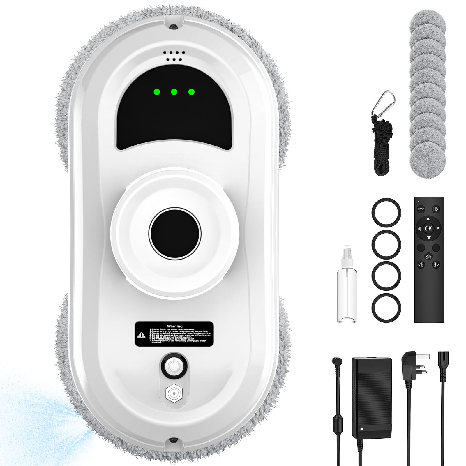 OUOAENR Robot Window Cleaner, 5600Pa Automatic Window Cleaning Robot