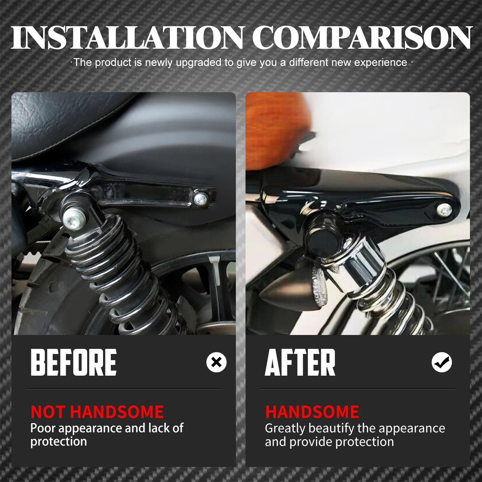 Motorrad Kurze Kotflügel Hinten Unterstützung Halterung Blinker Streben Glanz Matt Schwarz Für Harley Sportster XL1200 883 2004-Up