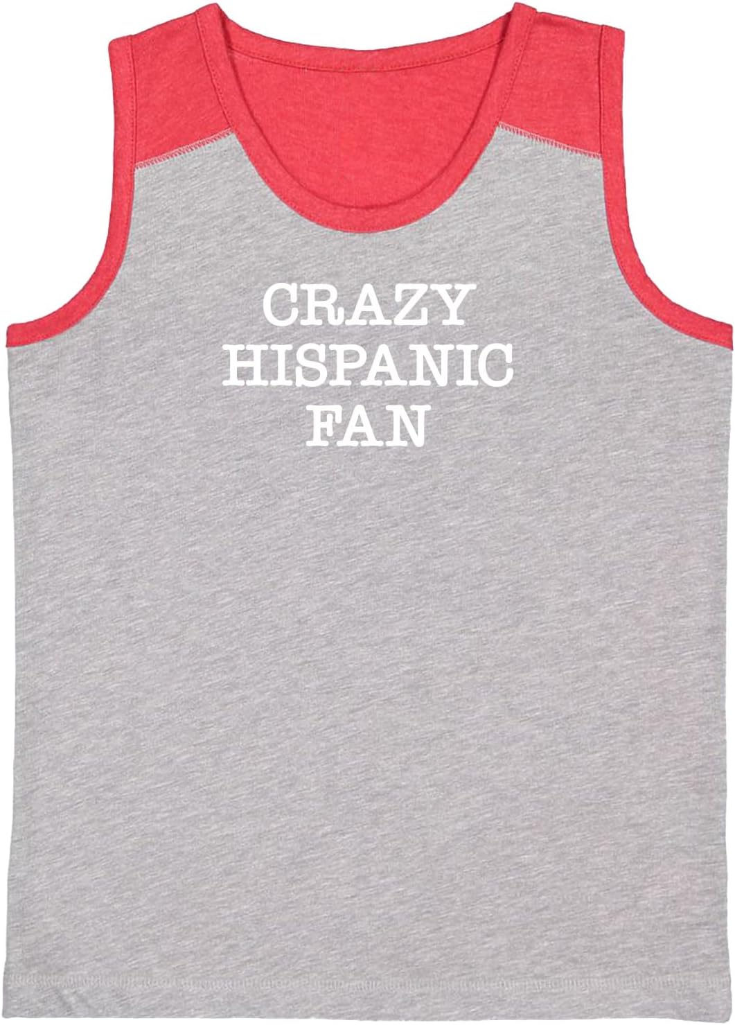 Crazy Hispanic Fan - Funny Sports Meme Youth Contrast Back Tank Top