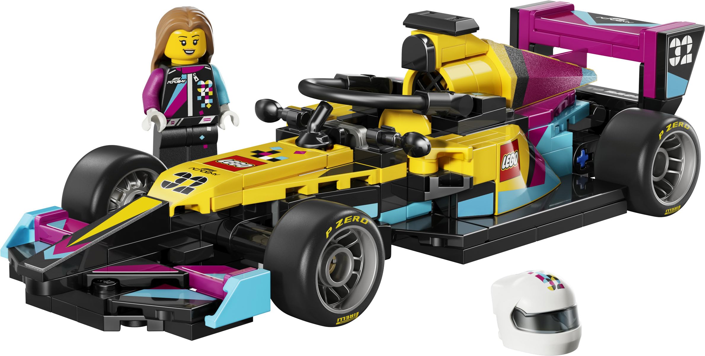 LEGO Speed Champions Auto da Corsa F1 ACADEMY Giocattolo - Kit Modellismo con Minifigure di Pilota Donna di Formula 1 - Regalo di Compleanno per Bambine e Bambini da 10 Anni e Fan Adulti - 77258