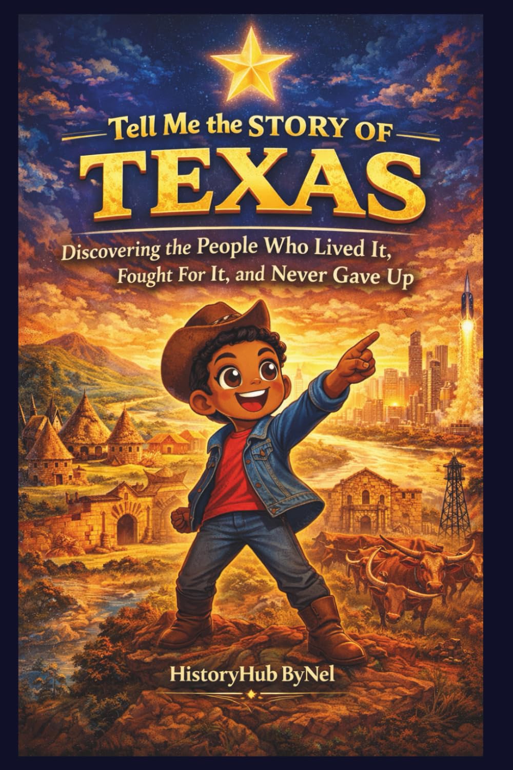 Tell Me the STORY OF TEXAS: A Fun History Book for Curious Kids!: Discovering the People Who Lived It, Fought For It, and Never Gave Up: 5 (Collection of State Histories of the USA)