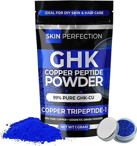 Miniatura 9 de Skin Perfection Polvo de péptido de cobre GHK-Cu - Ingrediente de suero de péptidos de cobre DIY con GHK para un cabello más completo y una piel