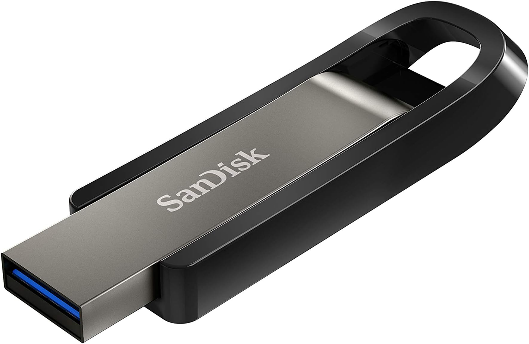 SanDisk Extreme Go USB 3.2 256GB Flash Drive, High speed USB stick, memory stick up to 400 MB/s read speeds, up to 240 MB/s write speeds, SanDisk Secure Access, RescuePRO, durable casing, Black