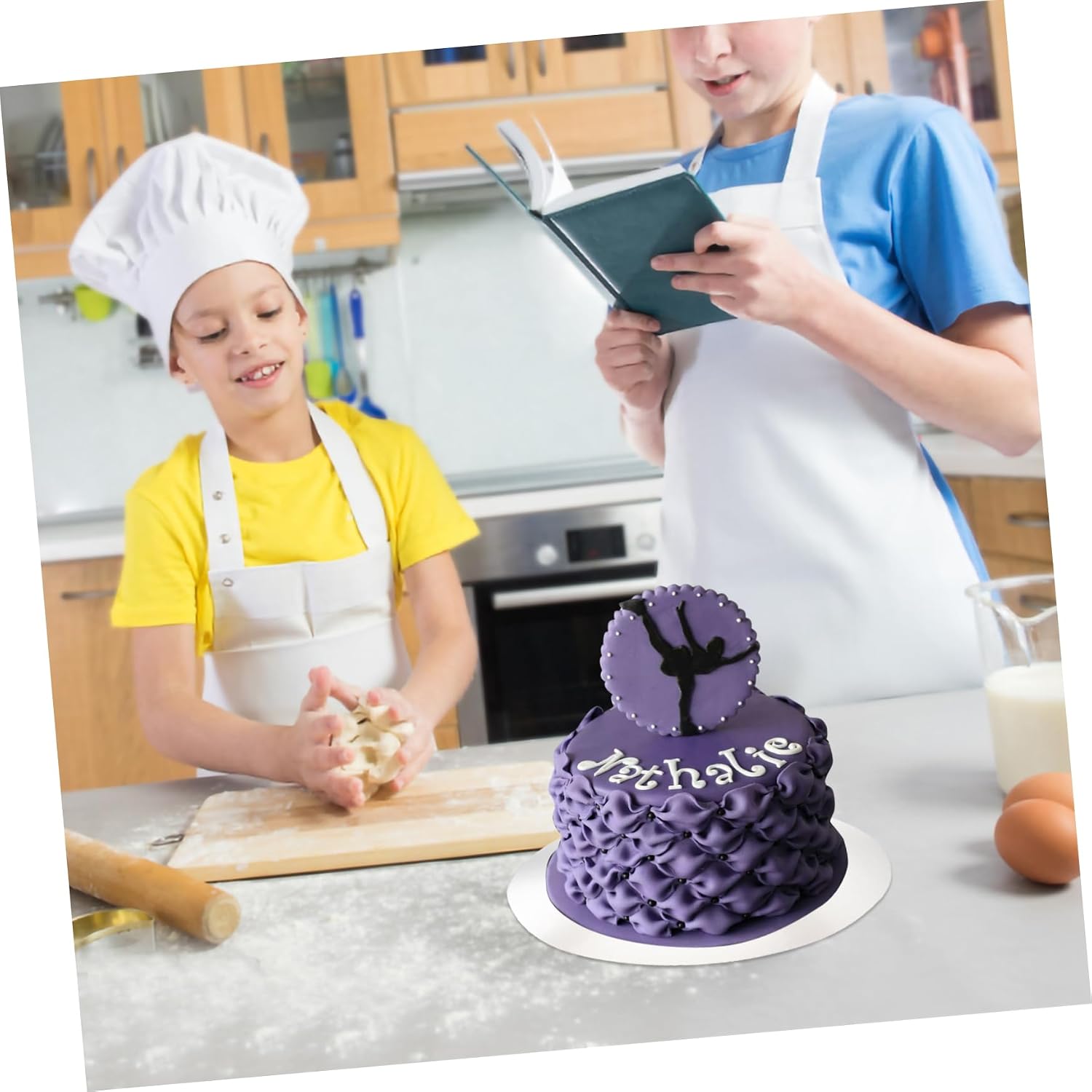 8Pc Multi Function Round Cake Drum Thick Cake Boards for Easy Transfer for Home Parties and Bakeries