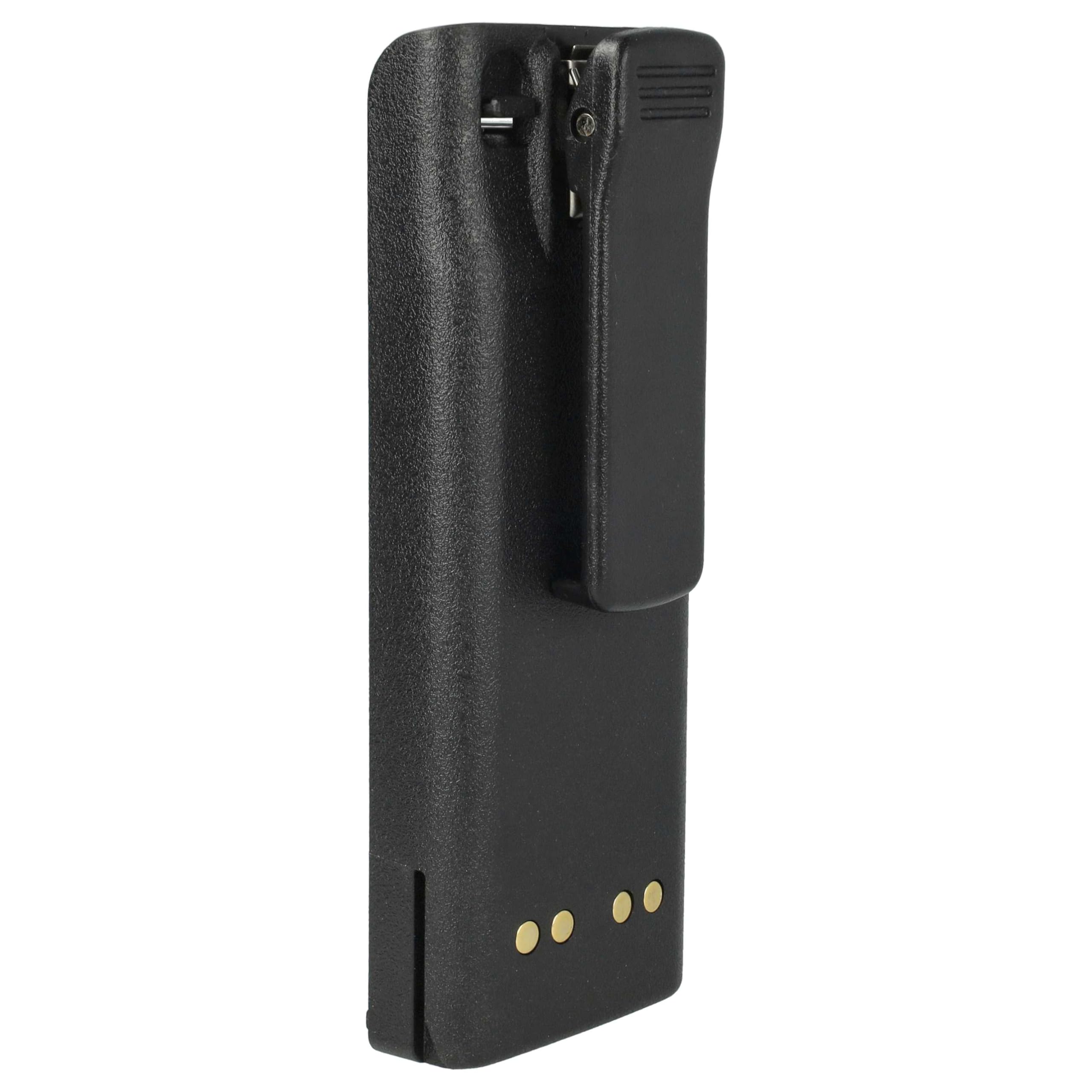vhbw 2 x bateria zastępuje Motorola NTN7143B, NTN7143A, NTN7143 do radia (2300 mAh, 7,5 V, NiMH) + zacisk