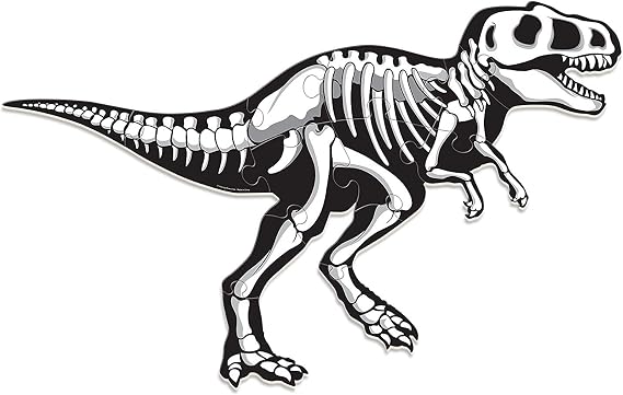 Learning Resources T-Rex Jumbo Dinosaur Floor Puzzle - 20 Pieces, Ages 3+ 3D Puzzles for Kids, Kids Dinosaur Puzzle, Dinosaurs for Toddlers