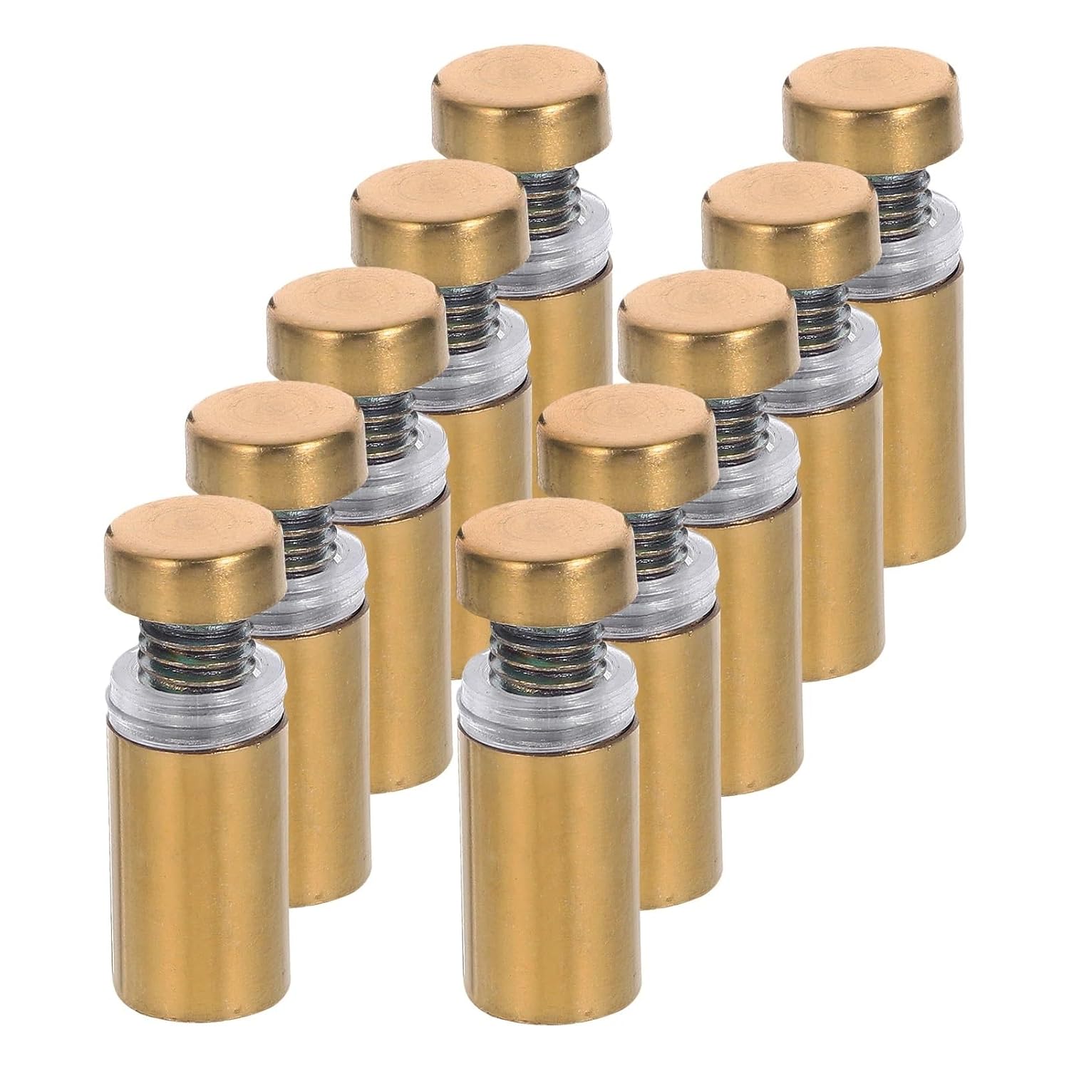 Brushed Decorative Standoff Screws Stainless Steel Heavy Duty Mounting Hardware for Acrylic Glass Signs Advertising Wall(30pcs)