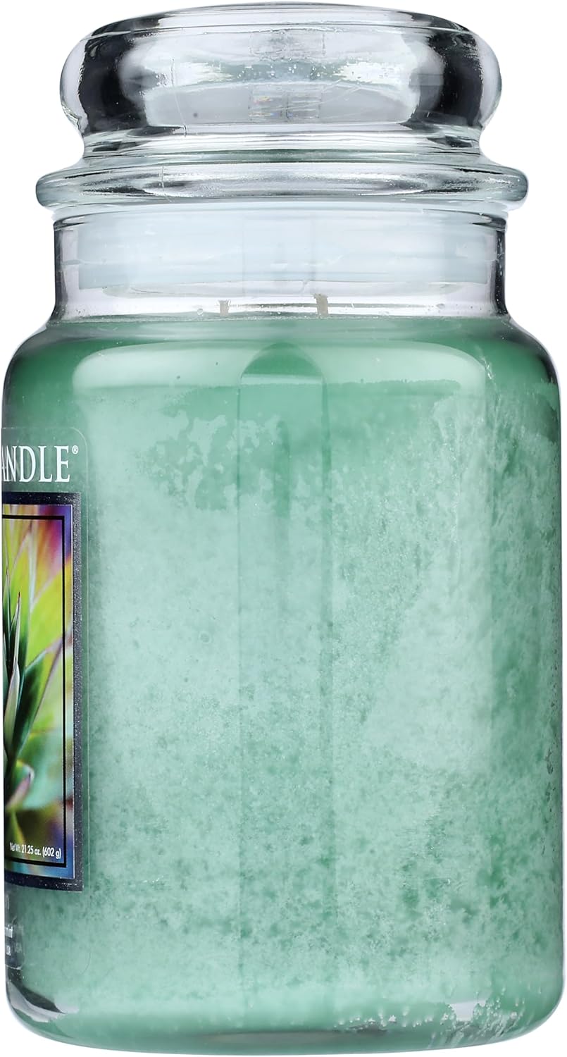 Village Candle Awaken Large Apothecary Jar Candle, 21.25 Oz, Traditions Collection, Green