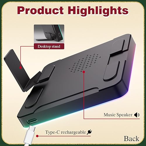 Miniatura 5 de witfox Imán de música personalizado para nevera con brillo LED y reloj digital, placa de foto personalizada de Spotify para refrigerador, regalo