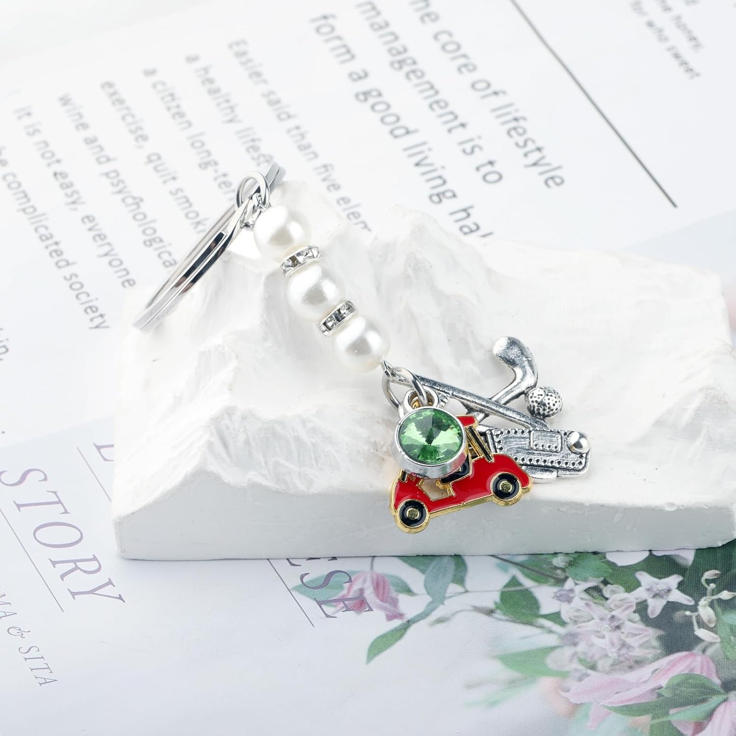 BEKECH Golf Charms Keychain Purse Charms Key Ring Golfers Players Coaches Athletes Sports Golfing Jewelry Golf Lover Gifts - Image 5