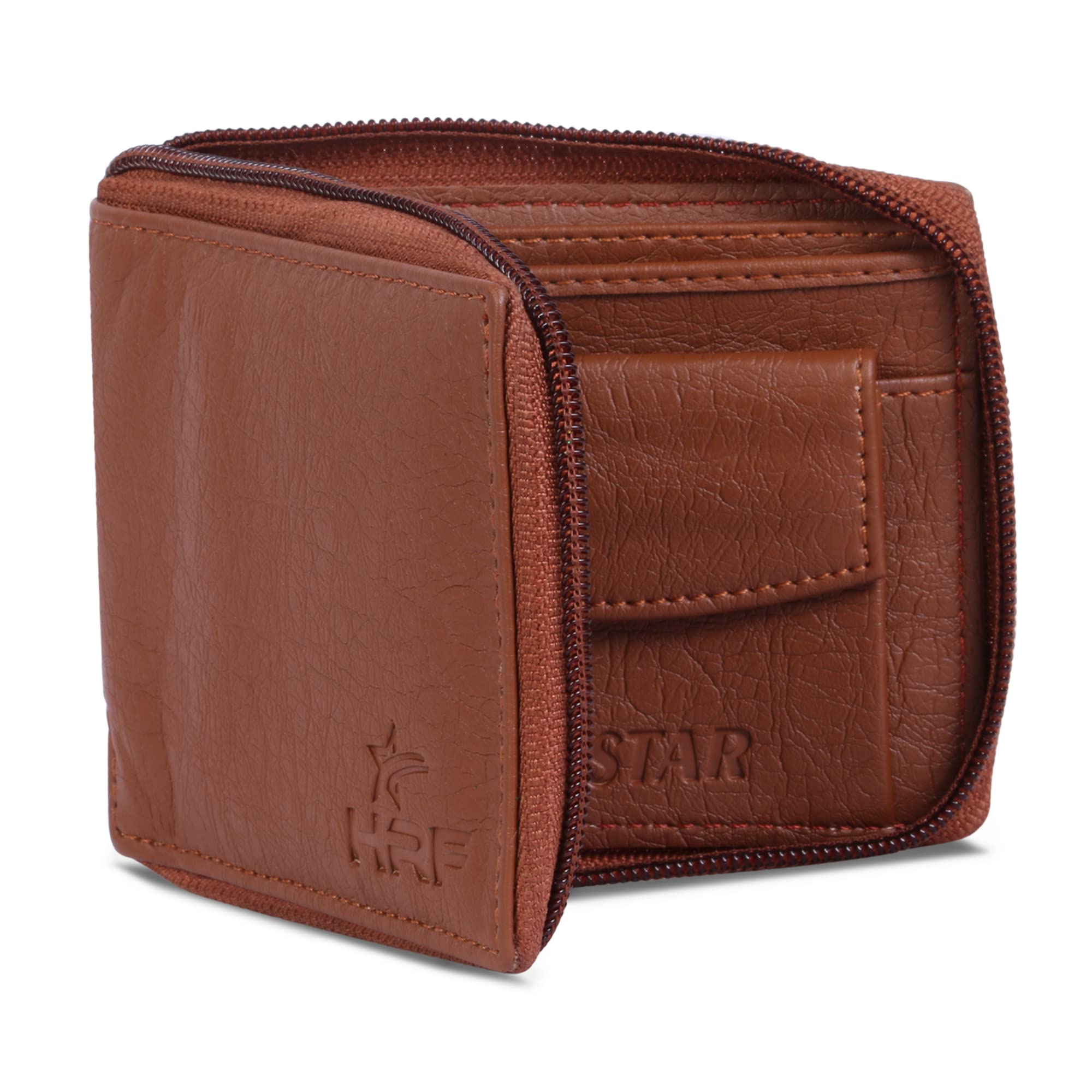 HRF Star Men Tan Artificial Leather, Wallet - Regular Size (4 Card Slots)-image-23