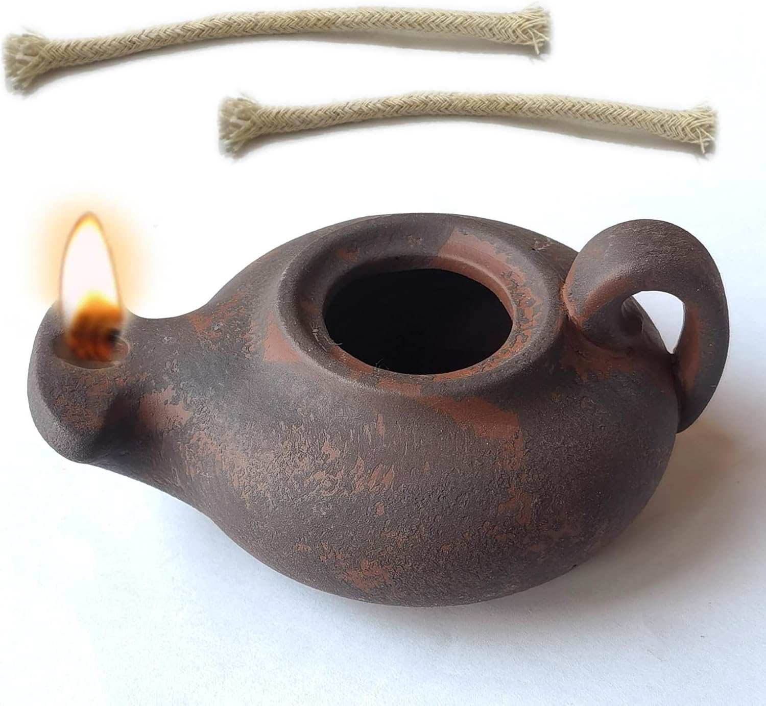 Biblical Oil lam Clay pvintage for Indoor use Vintag Jesus lamp Bible Light Antique Christian Gift Candle Warmer lam