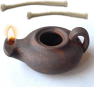 Biblical Oil lam Clay pvintage for Indoor use Vintag Jesus lamp Bible Light Antique Christian Gift Candle Warmer lam