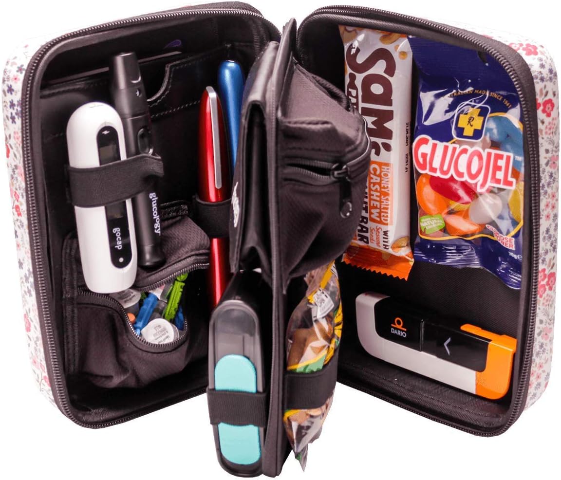 Glucology Diabetic Travel Case Organizer for Blood Sugar