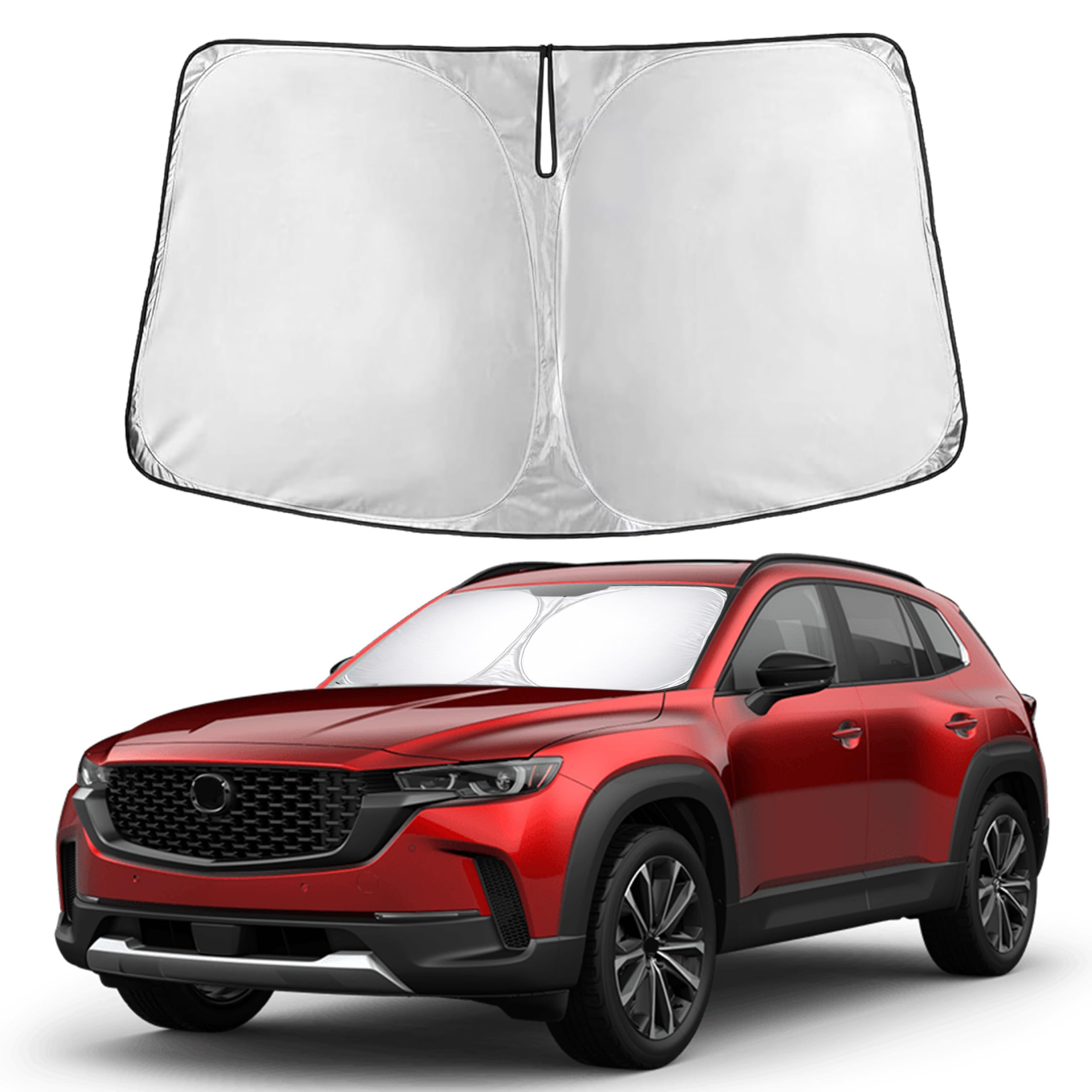 EcoNour Windshield Sun Shade Compatible for Mazda CX-50 2023-2025 2026