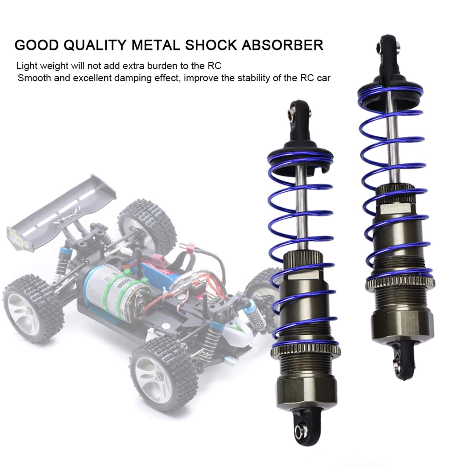 Metall Dämpferbefestigung Für RC-Auto 1/10 – 4-teiliges Set, Verstellbar & Robust Für Gelände-Einsatz