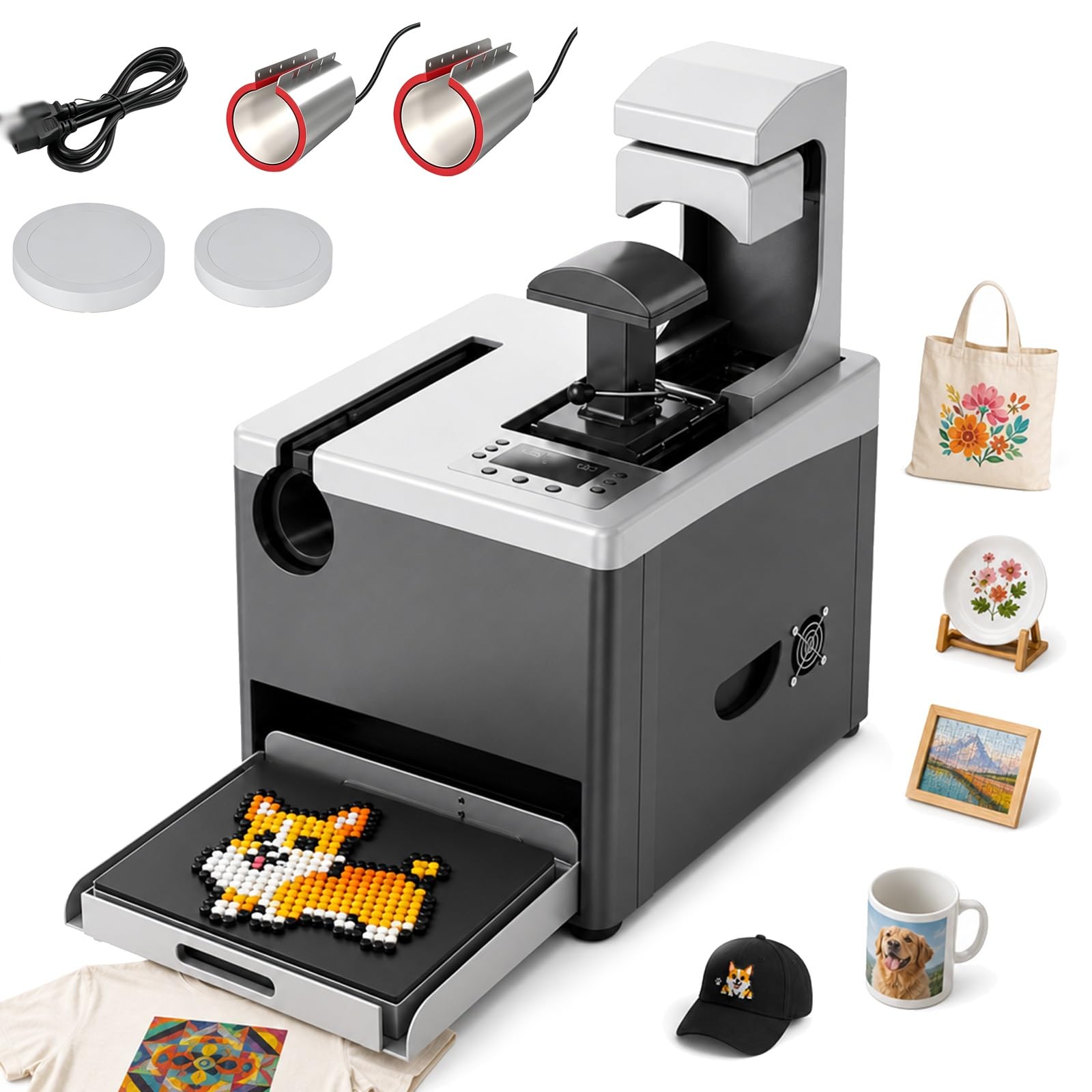 Prensa térmica automática de 15x15 pulgadas con control de temperatura