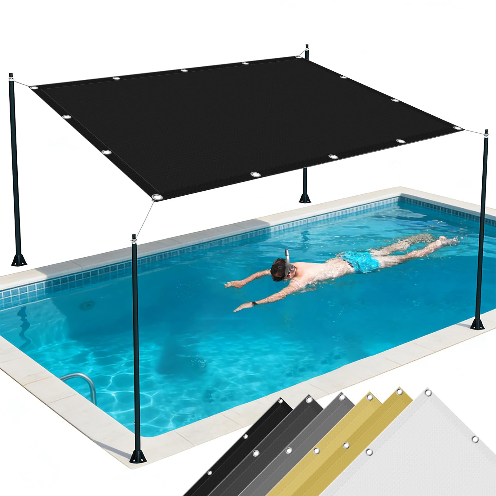 Voile d'ombrage anti-UV 98% et étanche pour protéger votre terrasse