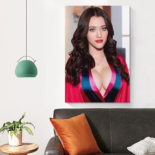 Miniatura 4 de Kat Dennings - Póster de actriz sexy (36) impresiones fotográficas artísticas, póster decorativo para el hogar, dormitorio, decoración moderna,