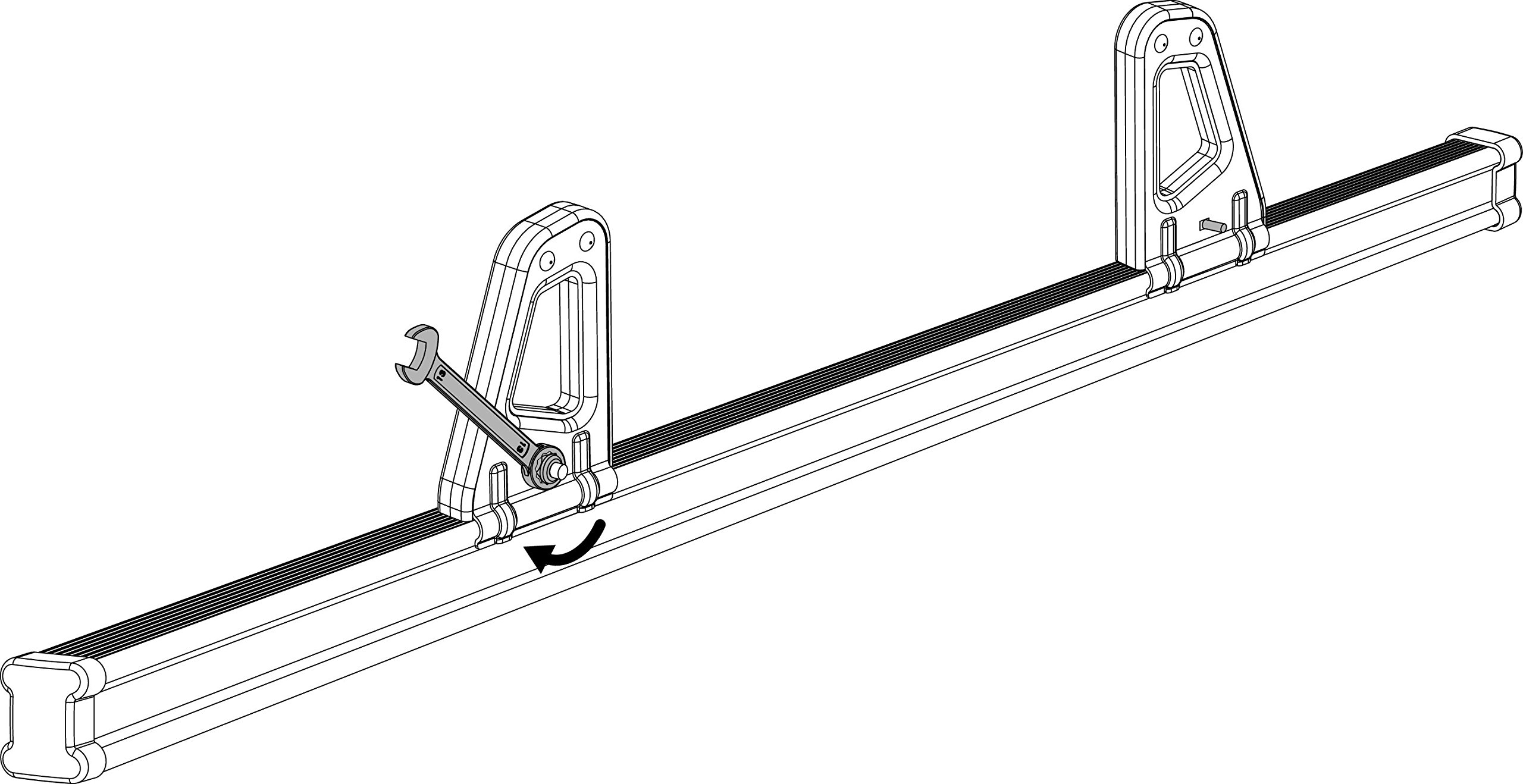 Coppia Cinghie Fermascala NORDRIVE N11065 U-5 - Nero - Foto 9