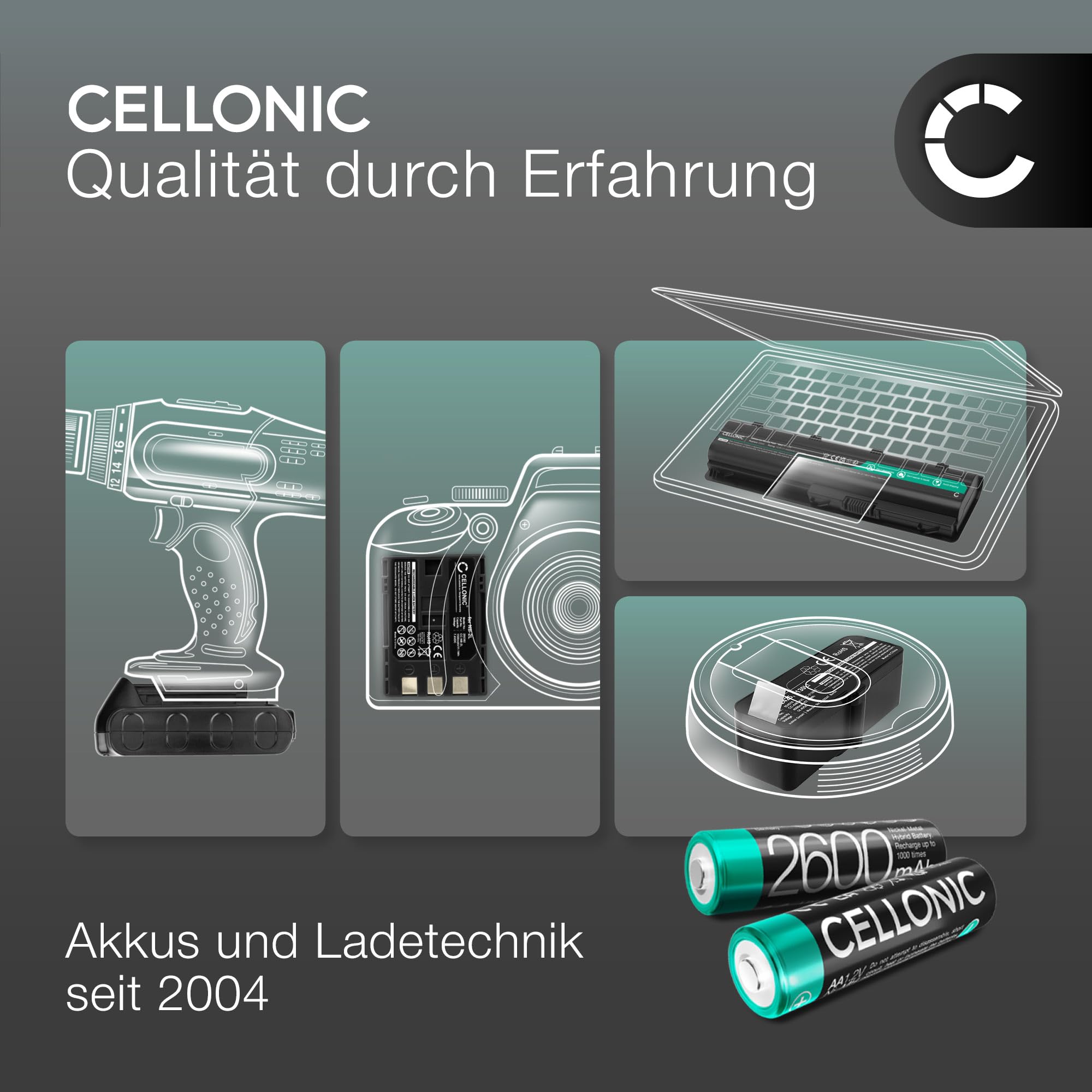 CELLONIC 1x Akku für Lautsprecher Kompatibel mit Bang & Olufsen BeoPlay A2, BeoLit 17, BeoLit 15 - (3400mAh, 7.4V)
