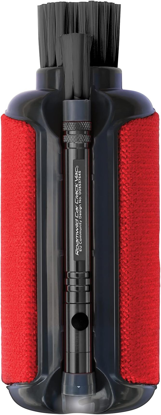 RoamwildCar Tidy - Interior Cleaning Tool kit - Many Cleaning Accessories in one Tool with extendable Magnetic Crack Retrieval Tool with Bright LED Torch