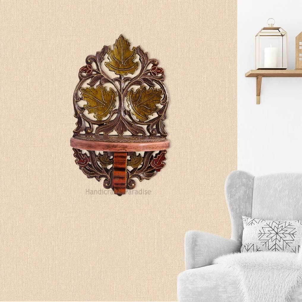 Wooden Bracket in Wood with Carving Antique Finish by Handicrafts Paradise