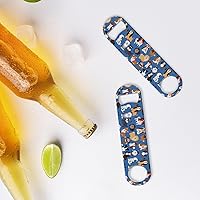 Vista 3 de Abrebotellas planos, abridores de cerveza de acero inoxidable de alta resistencia, abrebotellas resistentes y duraderos, perfectos para cocina